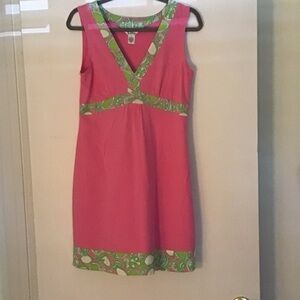 Lilly Pulitzer Pink Dress with Green Accents